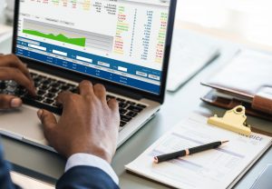 tela de um Sistema ERP no computador