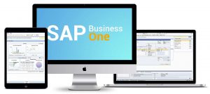 Computador com o ERP SAP Business One