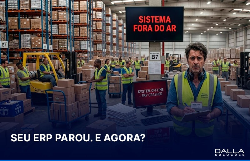 Impacto da parada do ERP na operação da empresa e os riscos de uma infraestrutura frágil