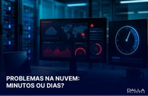 Imagem representando suporte cloud especializado resolvendo problemas em ambiente corporativo com rapidez, estabilidade e continuidade operacional.