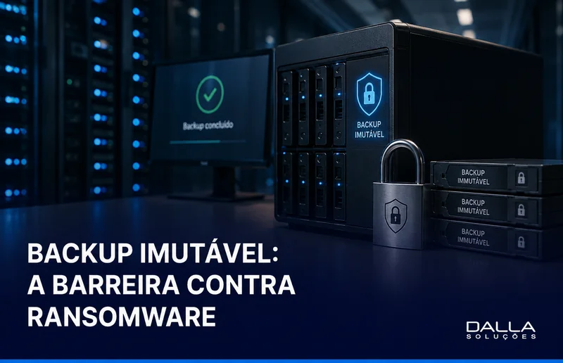 Backup imutável protegido contra ransomware em ambiente corporativo